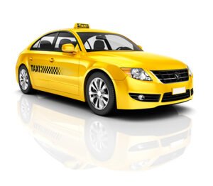 City Taxi yellow cab in Columbia, MO